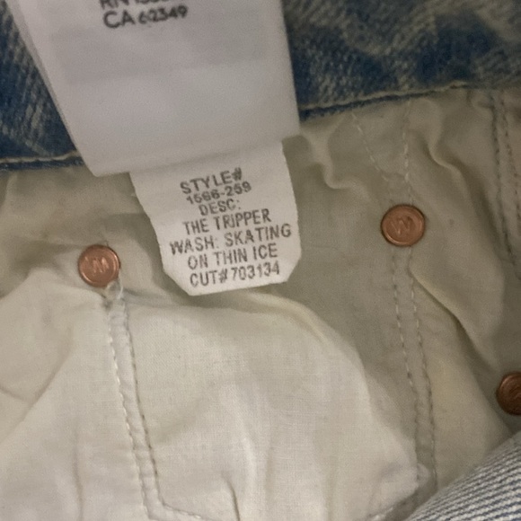 MOTHER SUPERIOR THE TRIPPER SKATING ON THIN ICE FULL LENGTH BUTTON FLY HI RISE - Picture 12 of 14